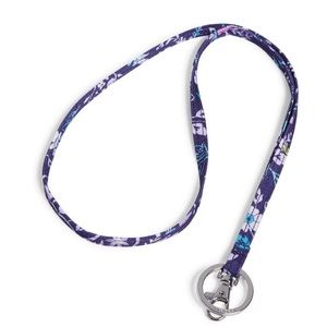 NWT Vera Bradley Lanyard with Key Ring, ReActive, BELLE PAISLEY